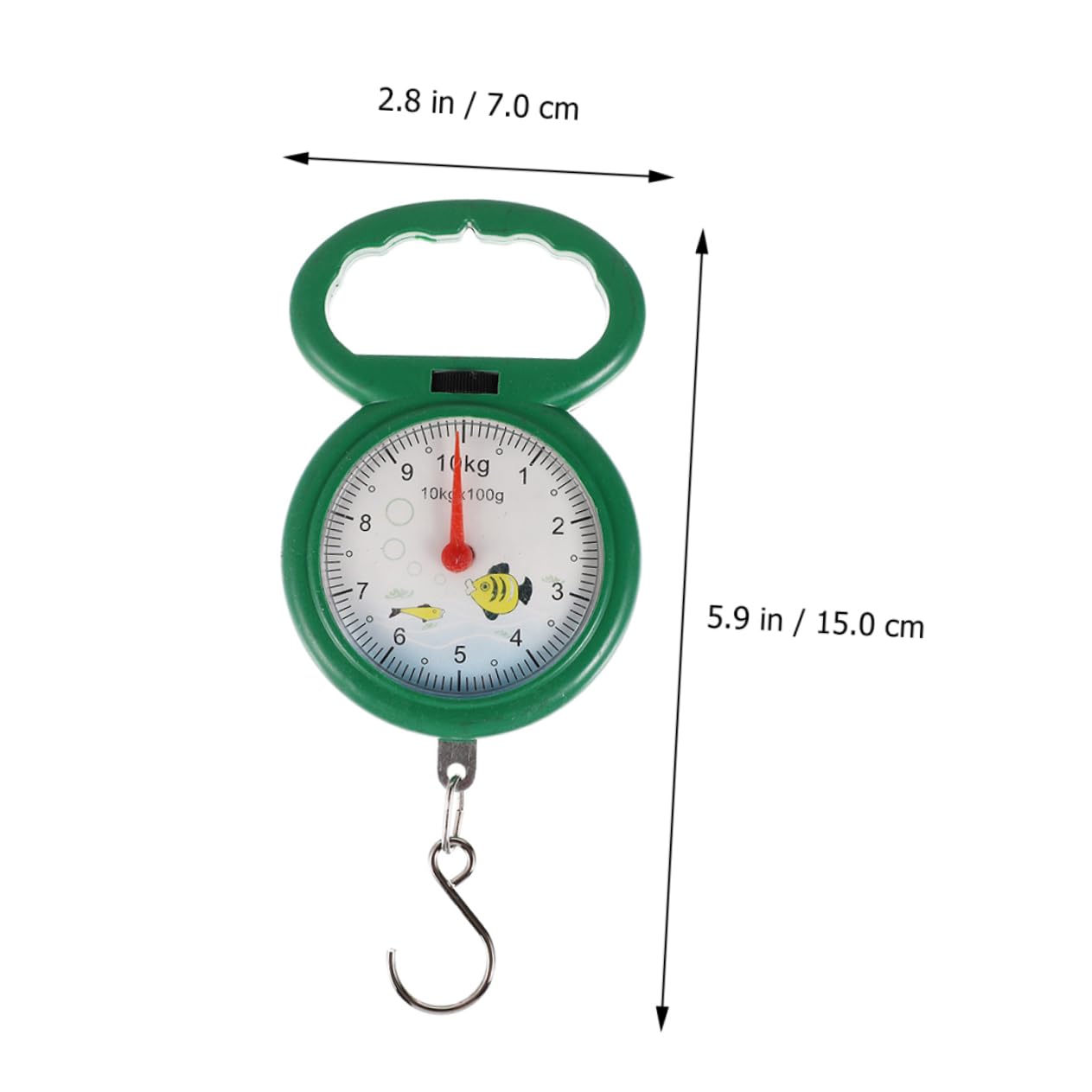 4pcs Hanging Scale Weight Scale for Luggage Baggage Hook Handheld Random Color