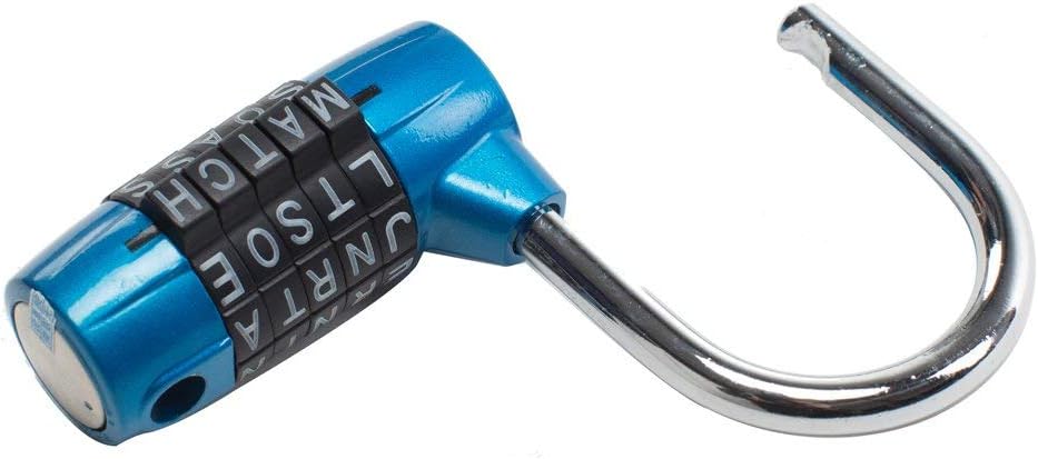 Large Extended Beam Storage Cabinet Door Handle Combination Lock Padlock Password Lock, Gym Lock, 5-Digit Combination Padlock, Security Padlock, Luggage Locker, Wardrobe, Gym Locker (blue-01)