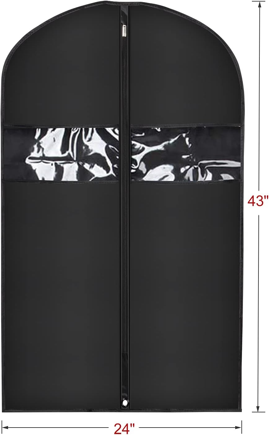 Univivi 16 Pack Suit Garment Bag for Men, 40-Inch Suit Cover Bag Garment Bag for Multiple Suits for