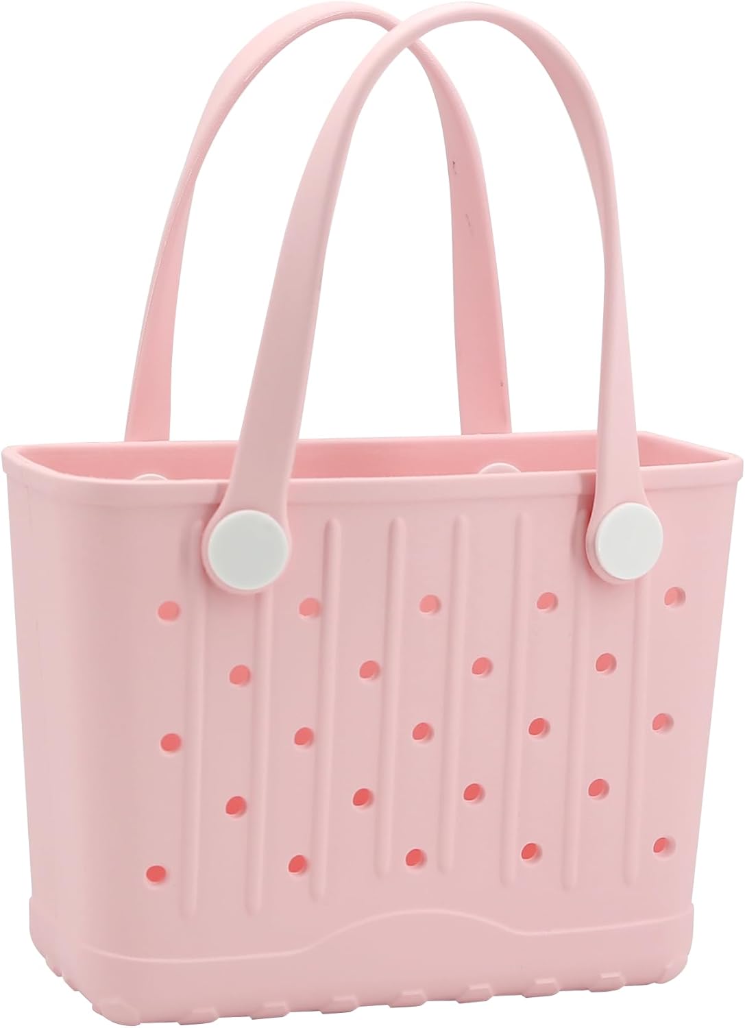 Rubber Tote Bag Small Beach Bag Waterproof Travel Bags Washable Tote Portable Open Handbag for