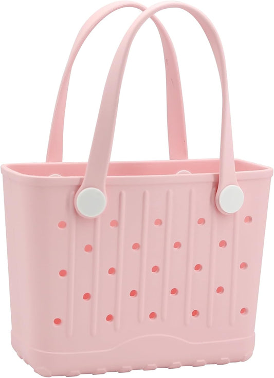 CXY Rubber Tote Bag Small Beach Bag Waterproof Beach Tote Washable Travel Handbag for Sport Boat Market Outdoor