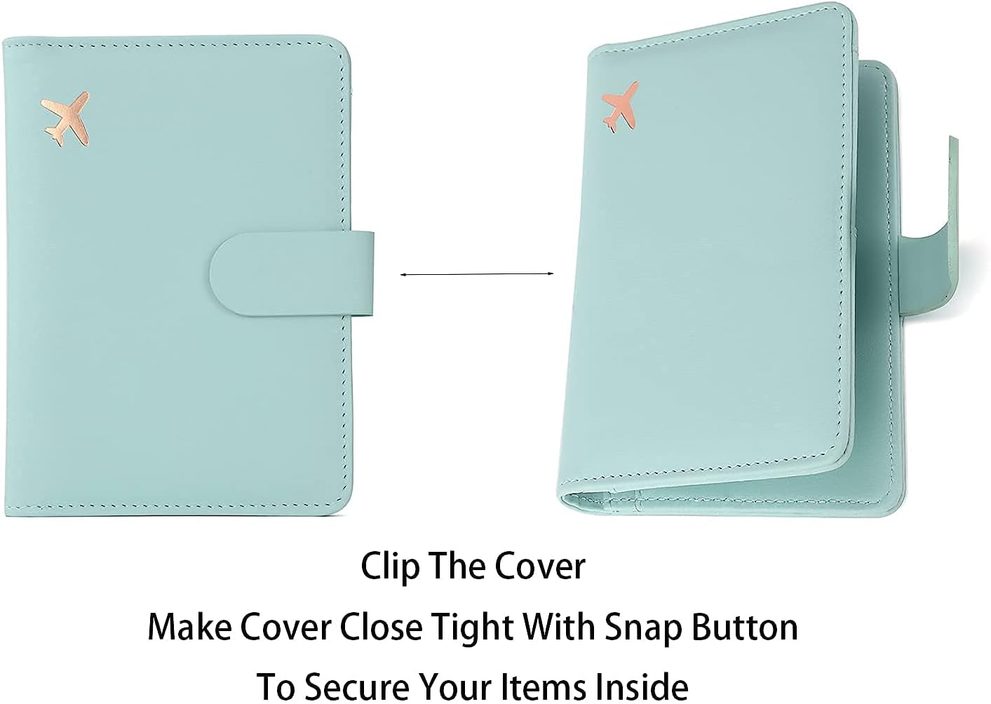 Melsbrinna Premium Leather Passport Holder Covers Case, Waterproof Rfid Blocking Travel Wallet Passport Holder with Pen Holder, Cute Passport Book for Women/Men