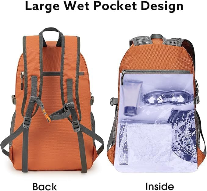 G4Free 40L Lightweight Packable Hiking Backpack, Waterproof Travel Daypack