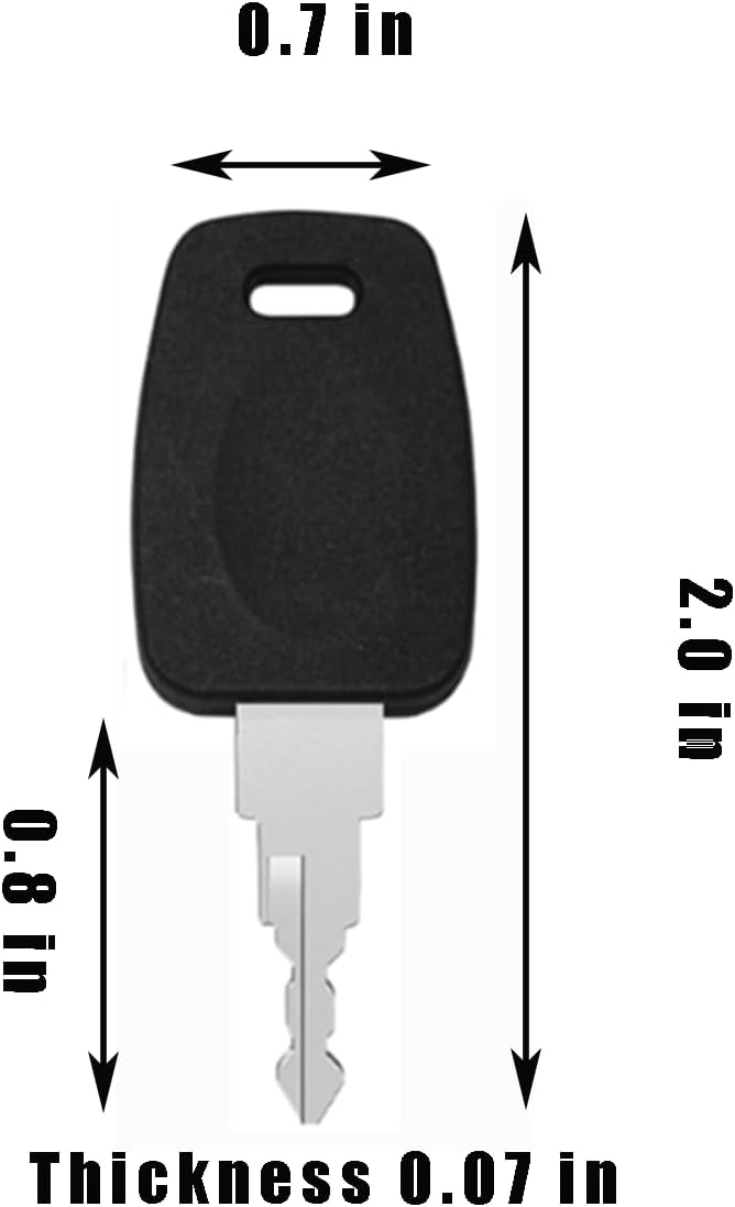 Master Luggage Keys Compatible with 007 Suitcase Password Locks Repair Master Luggage Key AC Approved Locks for Luggage (10 PCS 007 Silvery)(10×007+10 Key Rings)