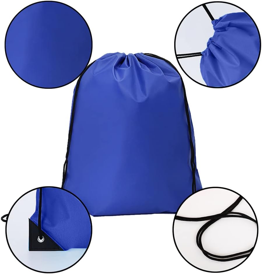 Bulk Drawstring Bags, Polyester Draw String Bags, Gym Sports Cinch Bag Drawstring Backpack for
