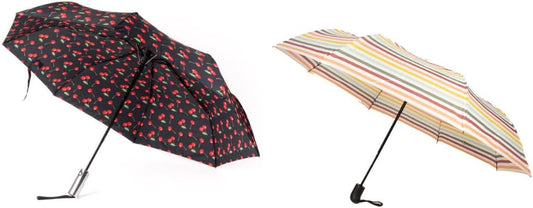 Nollia Windproof Automatic Travel Umbrella, Compact Portable with Reinforced Ribs for Sun & Rain
