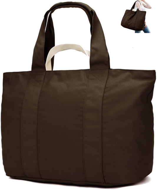 22'' 50L Large Canvas Bag, Extra Large Tote Bag for Women, Overnight Bags for Travel