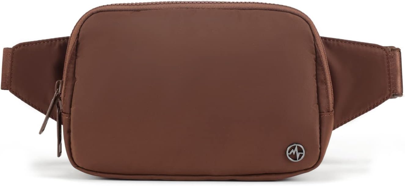 Pander Belt Bag Large 2L, Nylon Fanny Pack Purse for Women and Men with Adjustable Strap