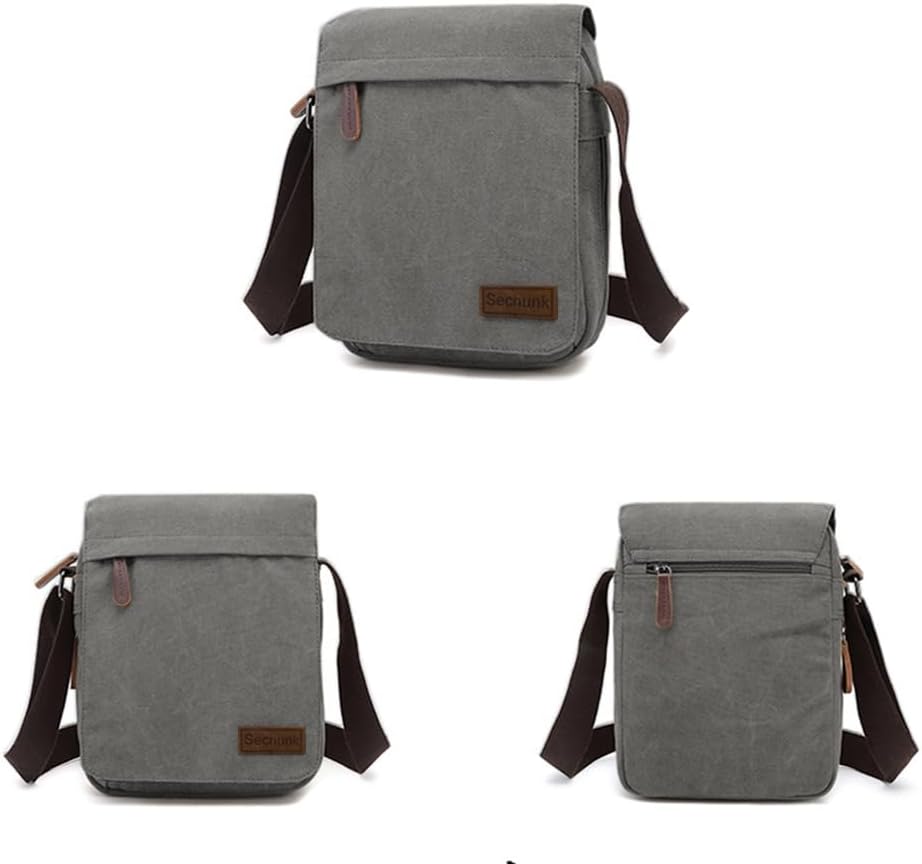 Sechunk Vintage Canvas Messenger Cross body bag Shoulder bag