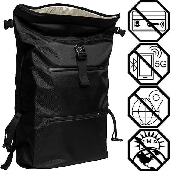 Xtreme Sight Line ~ AQUA RT Large Water-Proof Faraday Backpack/Black Hat Combo ~ Tracking/Hacking