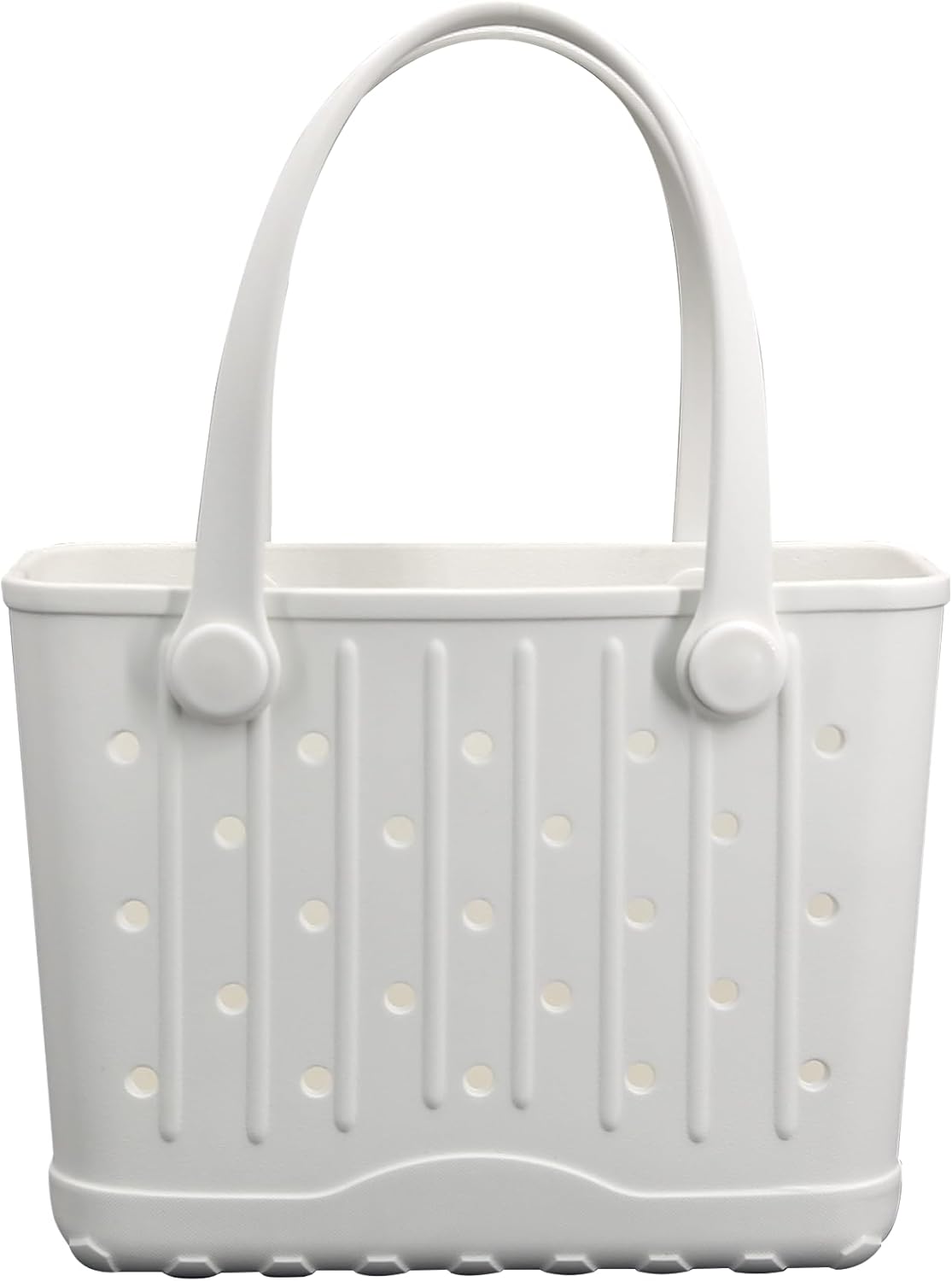 Rubber Tote Bag Small Beach Bag Waterproof Travel Bags Washable Tote Portable Open Handbag for Sports Beach Boat Outdoor