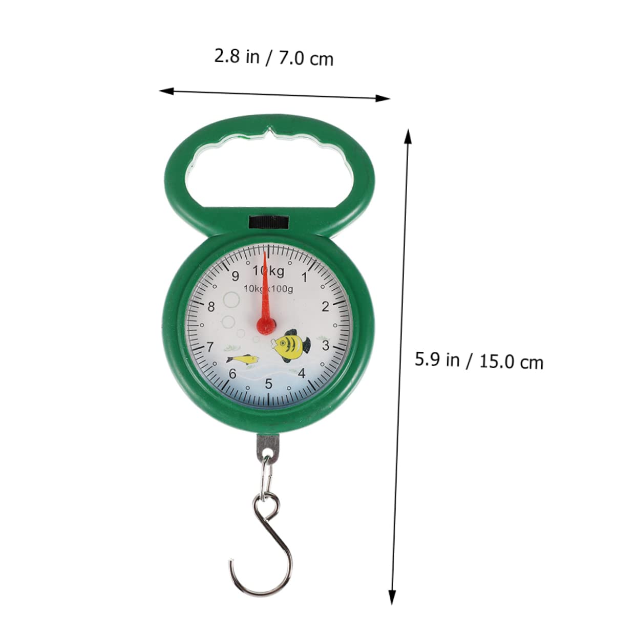 4pcs Supermarket Scale Handheld Spring Scale for Suitcase Lightweight Compact for Easy Carrying Random Color