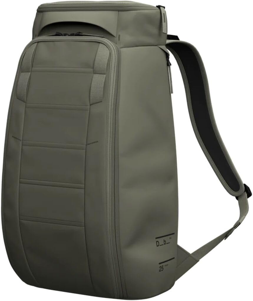 Db Journey The Hugger Backpack - Durable Travel Backpack with Laptop Compartment & Pockets for Work, Luggage Backpack with Roller Bag Hook Up System, 25L - Moss Green