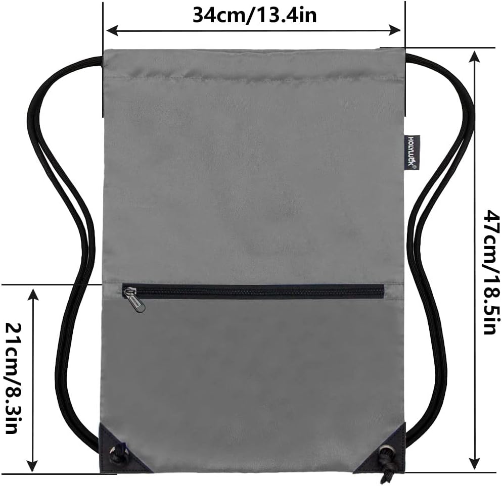 HOLYLUCK Drawstring Backpack Bag Sport Gym Sackpack
