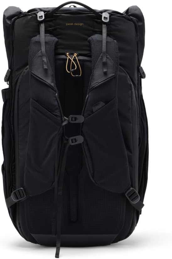 Peak Design Outdoor Backpack 45L, Black, Lightweight Internally-Framed Backpack, Ultra Cinch