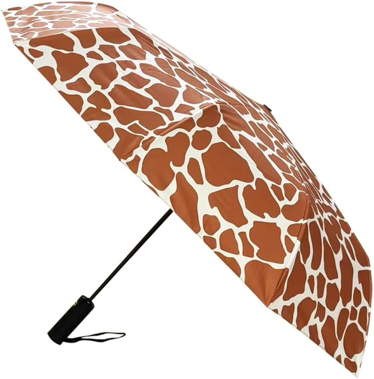 Windproof Travel Automatic Umbrella, 10 Ribs, Rainproof Foldable, Uv-Resistant, Portable