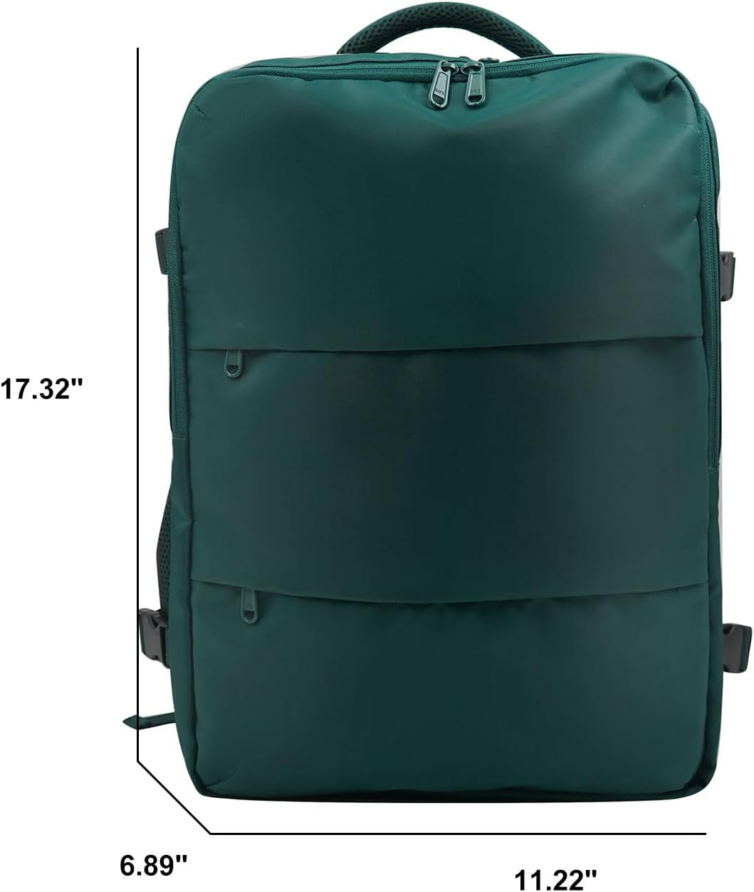 Travel Backpack for Women & Men, Waterproof Carry On Backpack Airline Approved Laptop Backpack Fits 15.6 Inch Laptop, Business Computer Bookbag for Work, College, Travel (Peacockblue, Medium)