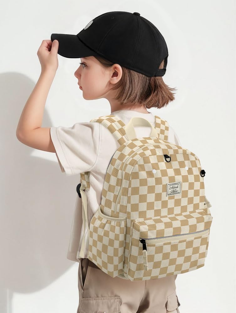 Corduroy Kids Backpack for Boys Girls 6-10: Girls Backpacks for Elementary Kindergarten 15” H Fit