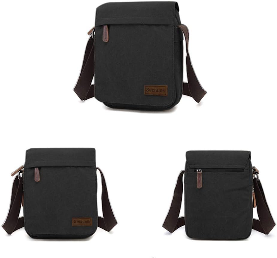 Sechunk Vintage Canvas Messenger Cross body bag Shoulder bag
