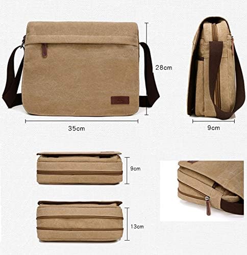 Sechunk Vintage Canvas Messenger Cross body bag Shoulder bag