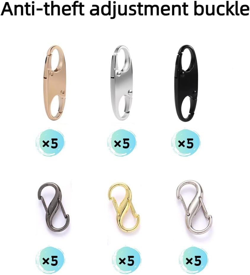 30PCS Anti-Theft Locking Clips – Secure Combo Locks for Luggage, Backpacks, Purses, Boots & Travel Gear