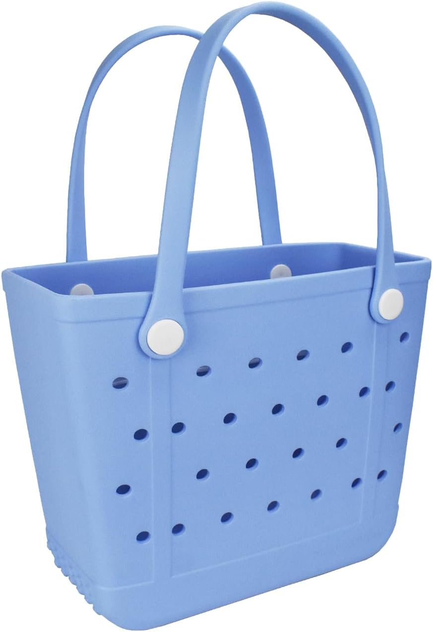 Rubber Beach Bag Tote Bag For Women Large Sandproof Travel Tote Bags For Beach Outdoor Sports