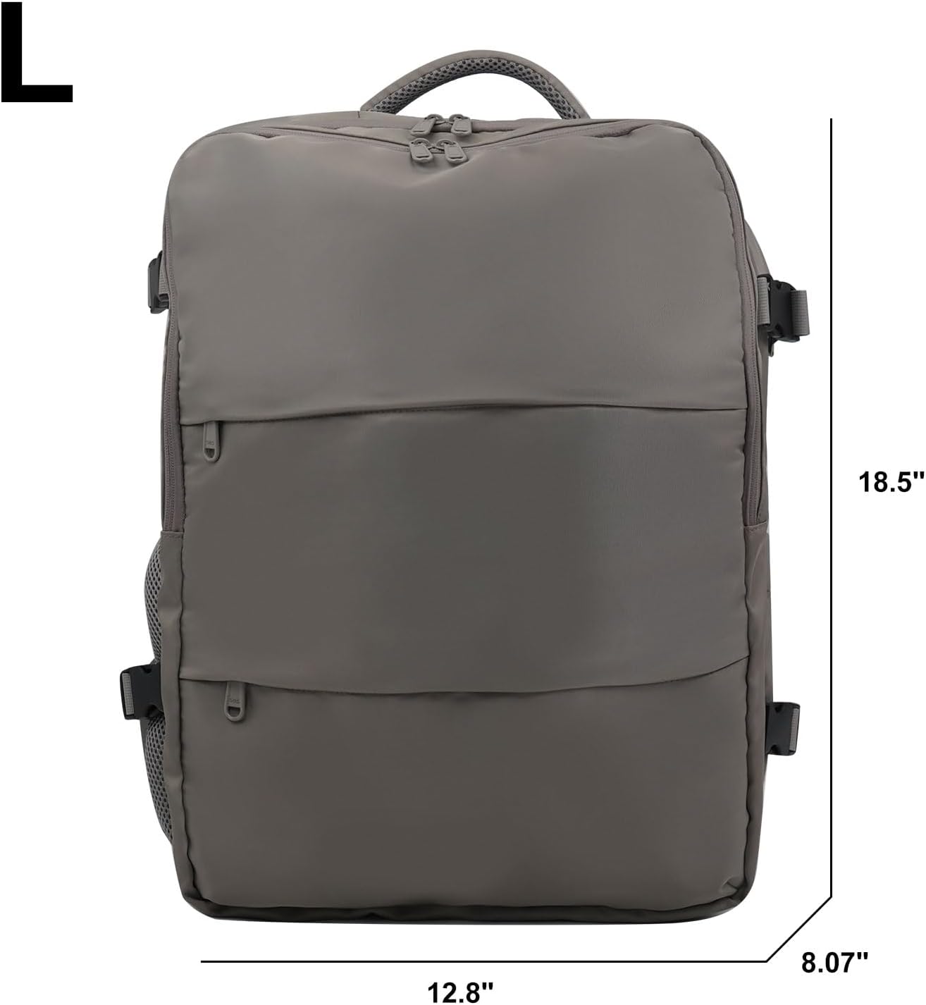 Travel Backpack for Women & Men, Waterproof Carry On Backpack Airline Approved Laptop Backpack Fits 15.6 Inch Laptop, Business Computer Bookbag for Work, College, Travel (Dark Gray, Large)