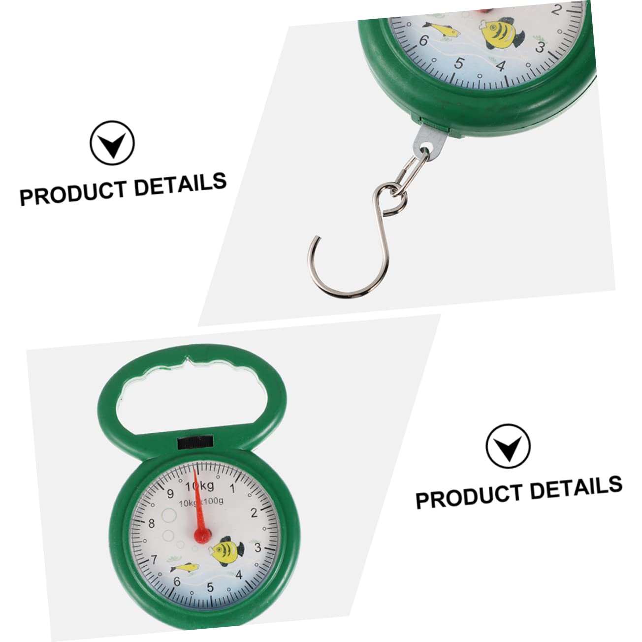 4pcs Hanging Scale Weight Scale for Luggage Baggage Hook Handheld Random Color