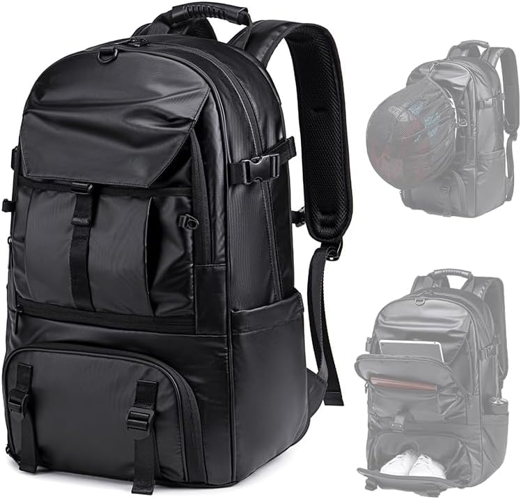 Sports Backpack 50L to 80L Expandable Mutifunction Flight Approved Backpacks 17.3 inch Laptop bags Water Resistant Business Sports BackPack for Women & Men
