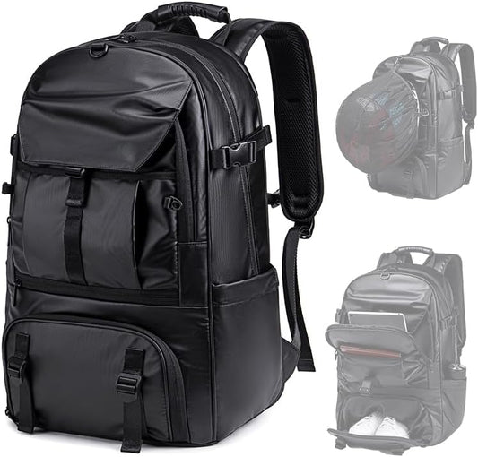 Sports Backpack 50L to 80L Expandable Mutifunction Flight Approved Backpacks 17.3 inch Laptop bags Water Resistant Business Sports BackPack for Women & Men