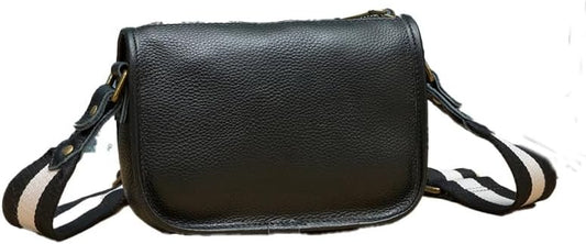 Genuine Leather Vintage Shoulder Bag Crossbody Small Messenger Bag for Men Women Casual Daily Travel Use