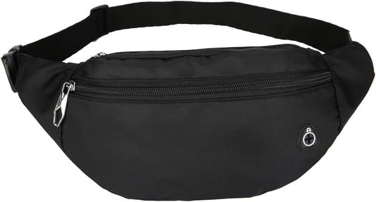 DAITET Crossbody Fanny Pack for Men&Women,Large Waist Bag & Hip Bum Bag with Adjustable Strap for Outdoors Workout Traveling Casual Running Hiking Cycling