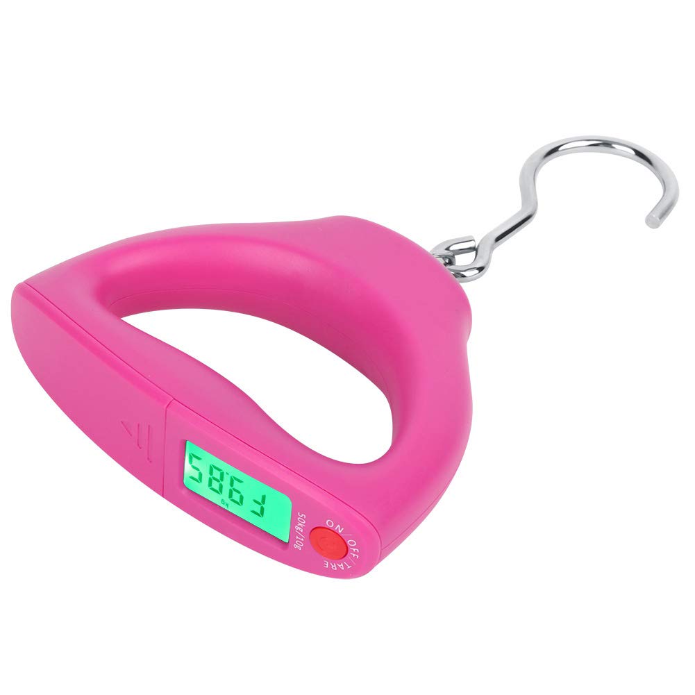 Electronic Scale,50KG 10G High Accuracy Handheld Portable Scale LCD Display Electronic Luggage Scale with Hook(WH-A24)