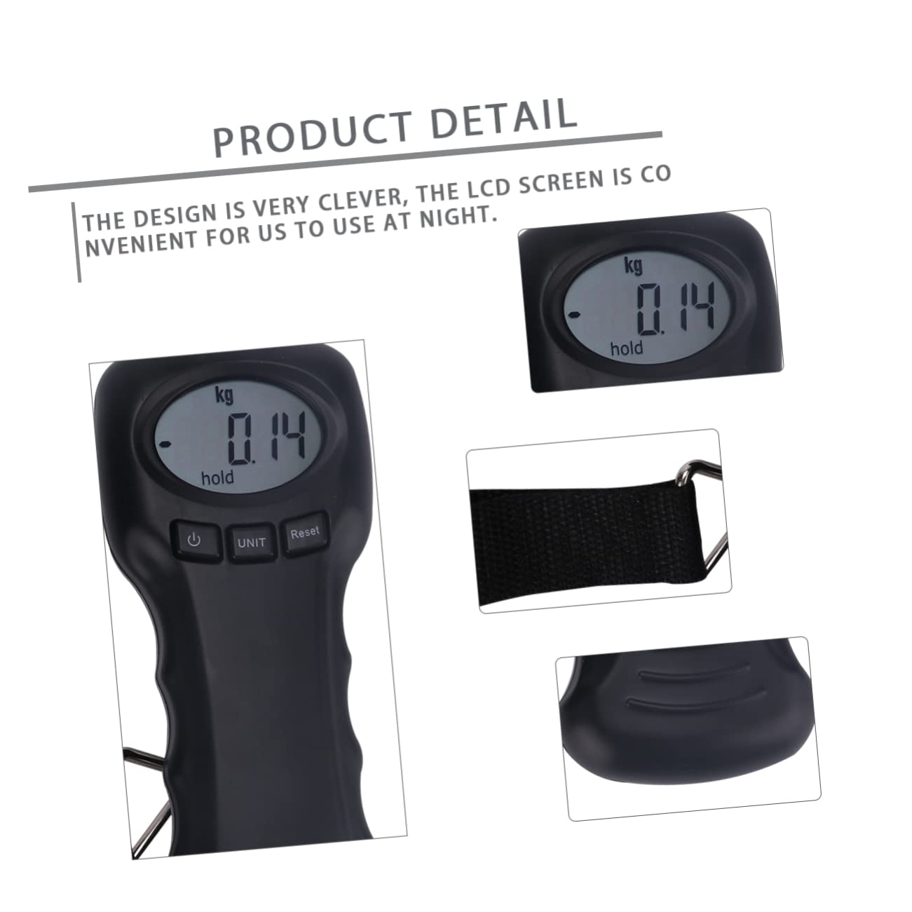 Portable Digital Luggage Scale Hanging Scale for Travel Gadgets Fishing