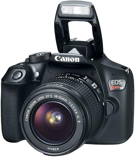 Canon EOS Rebel T6 DSLR Camera with 18-55mm Lens | 18MP APS-C CMOS Sensor, Built-in Wi-Fi & Full HD
