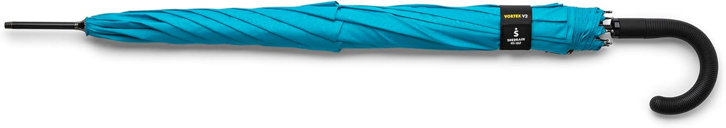 ShedRain Vortex Automatic Stick Windproof Umbrella – Push Button Open & Close - Rain & Windproof Vented Double Canopy – Protect from Rain, Sun & Wind - Wind Tunnel Tested to 75 mph