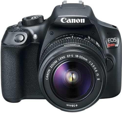 Canon EOS Rebel T6 DSLR Camera with 18-55mm Lens | 18MP APS-C CMOS Sensor, Built-in Wi-Fi & Full HD