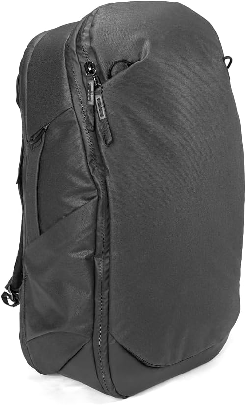 Peak Design Travel Backpack 30L, Black, Expandable 27-33L Design, Rear and Top Access, Weatherproof Shell, Laptop Sleeve, Ideal for Travel or Everyday Carry, Versatile Backpack for Men and Women