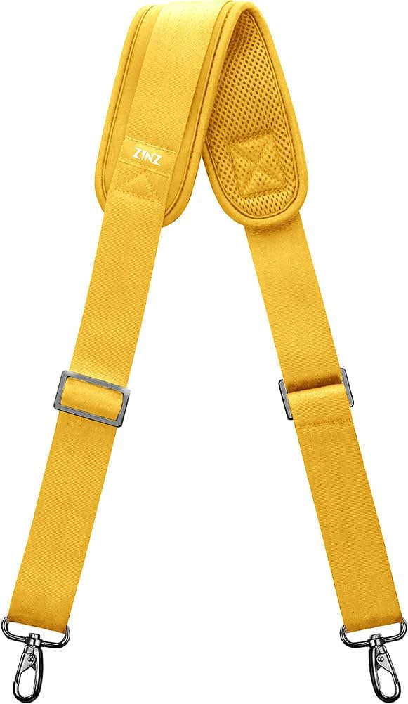Shoulder Strap, ZINZ 57" Padded Adjustable Shoulder Bag Straps Replacement for Bags with D-Ring (Y02L01)