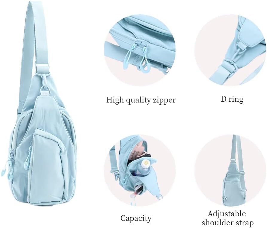 VAKAER Sling Bag for Women, Small Crossbody Bags with Adjustable Strap,Lightweight Casual Daypack