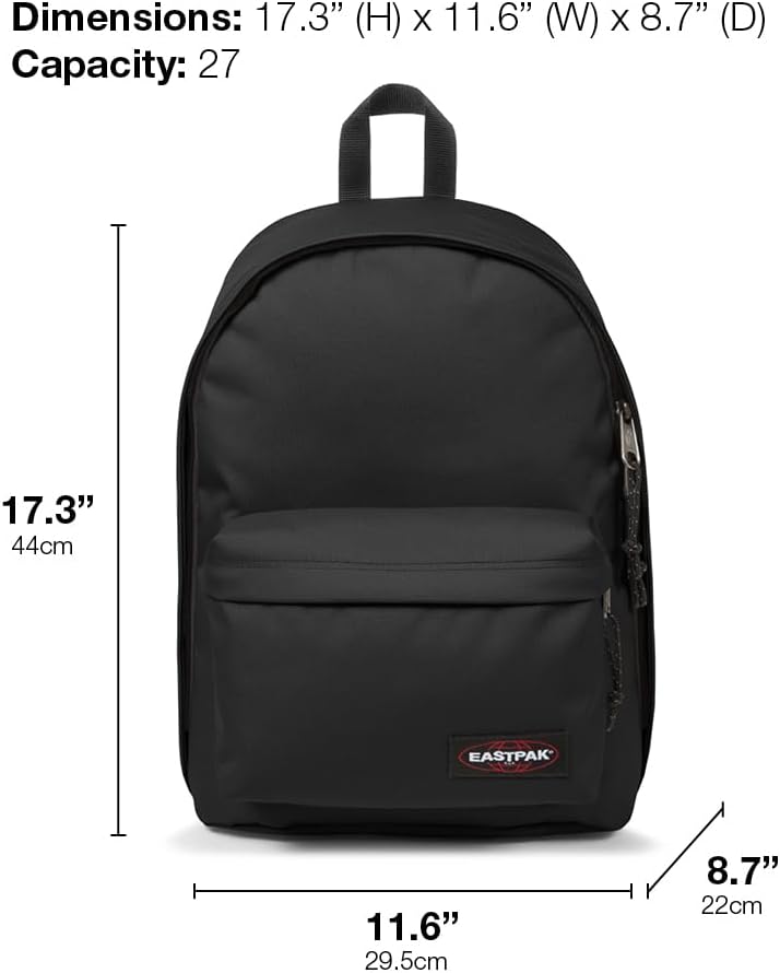 EASTPAK Out Of Office – 31L Backpack with Dual Compartments, 16” Laptop Sleeve, Security Pocket