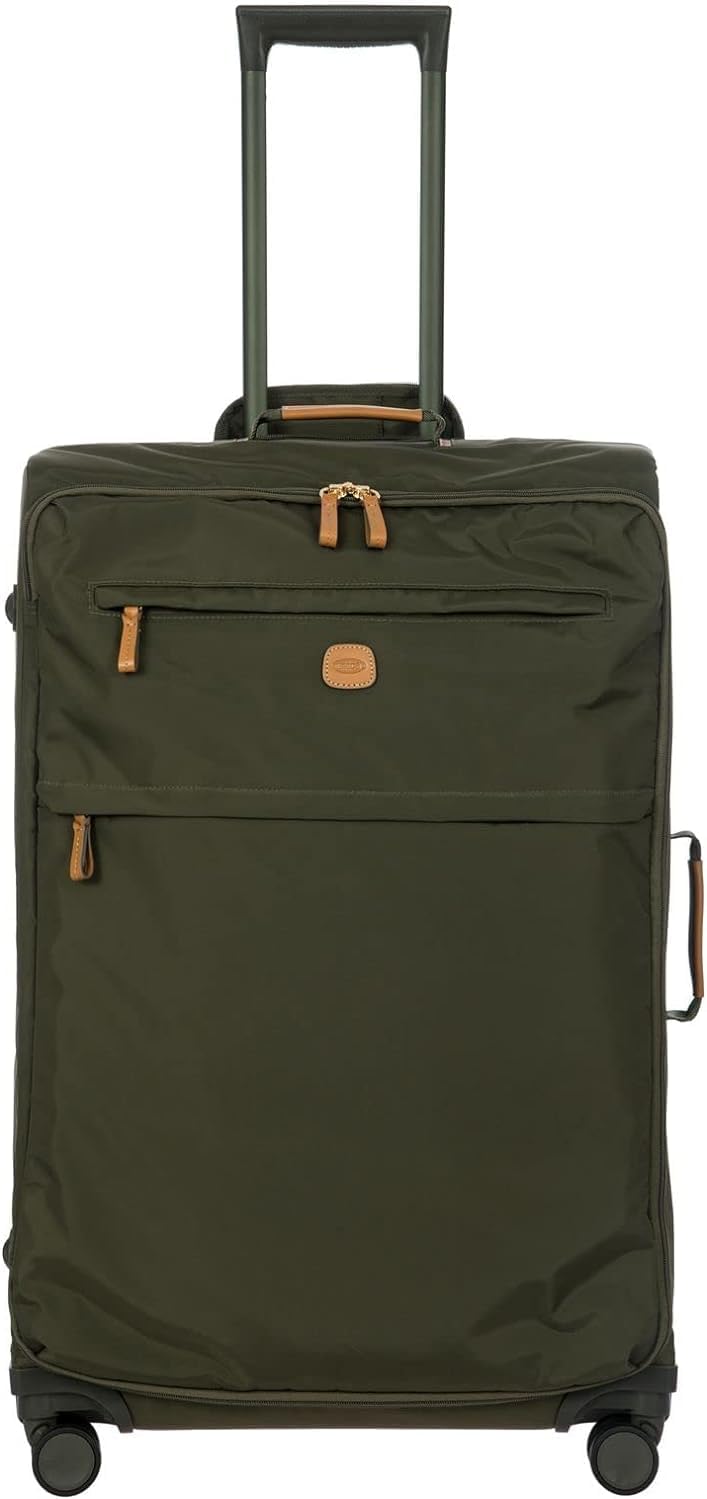 Bric's X-Bag Large Spinner with Frame - 30 Inch - Suitcases with Wheels - Checked Luggage - Olive