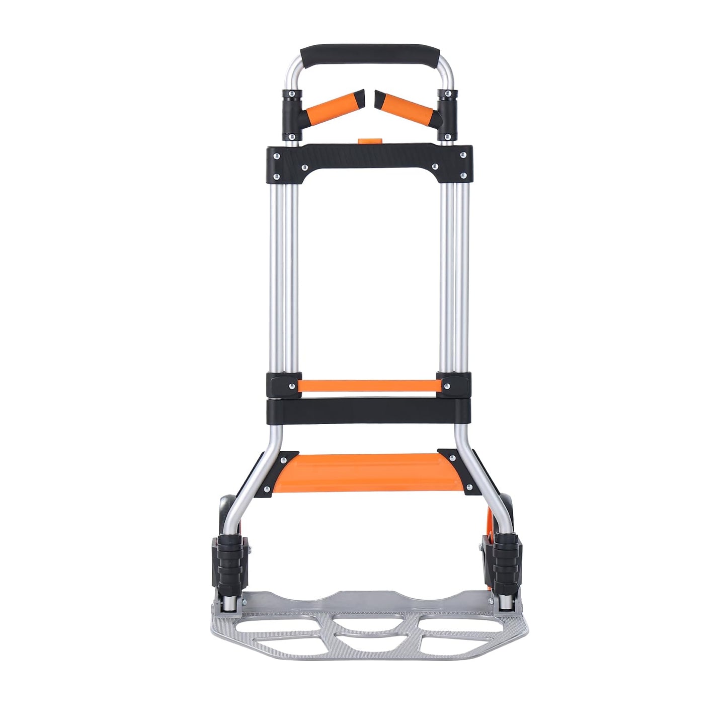 VEVOR Folding Hand Truck and Dolly, 309 Lbs Capacity, Aluminum Foldable Cart, Heavy-Duty Luggage