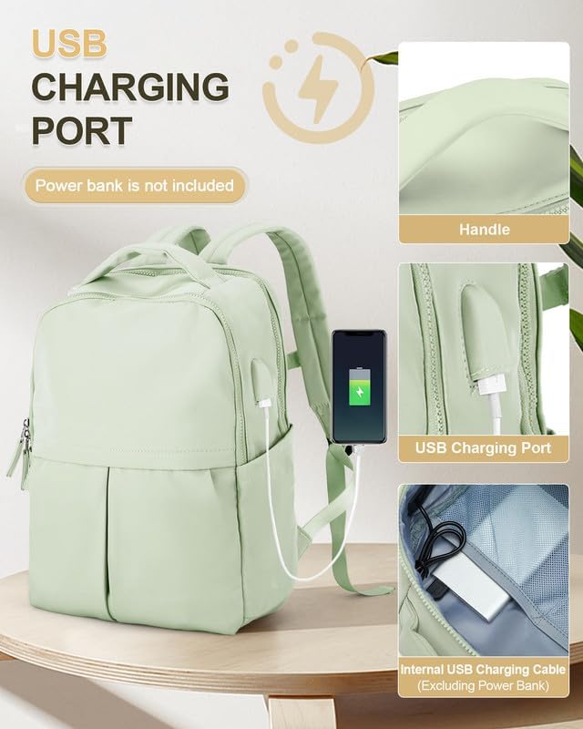 Laptop Backpack for Women Large Travel Backpack for Men Gym Work Teacher Backpack with Laptop