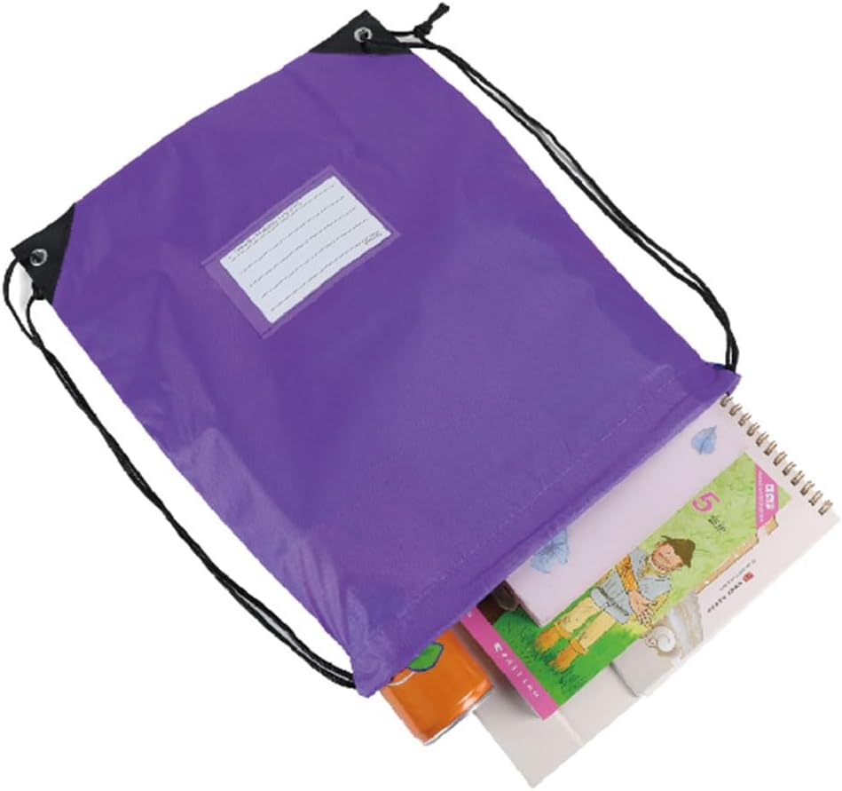 20 Pcs Drawstring Bags,Bulk Draw String Backpack, DIY Gym Sports Cinch Bag Sackpack for Women Men, Purple