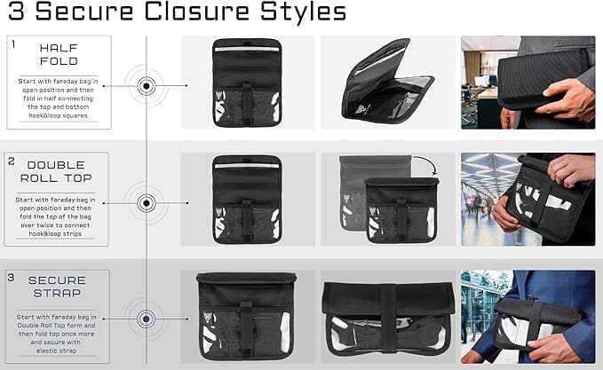 Xtreme Sight Line ~ AQUA RT Large Water-Proof Faraday Backpack/Small LITE Faraday Bag Combo ~ Tracking/Hacking Defense ~ Silver