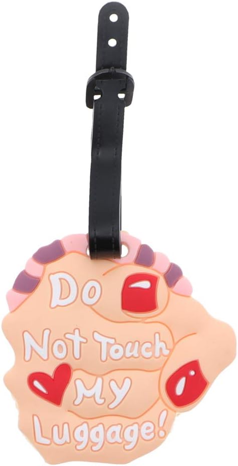 SandT Collection Do Not Touch My Luggage Tag Suitcase ID Holder - Set of 2 Hand
