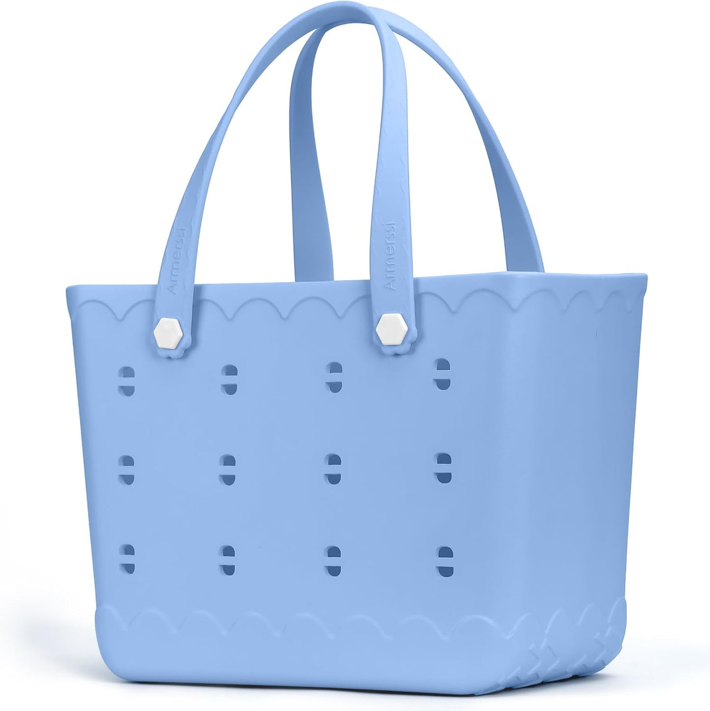 Rubber Beach Bag Waterproof Durable Tote Bag for Beach Sports Pool Modern Rubber Tote