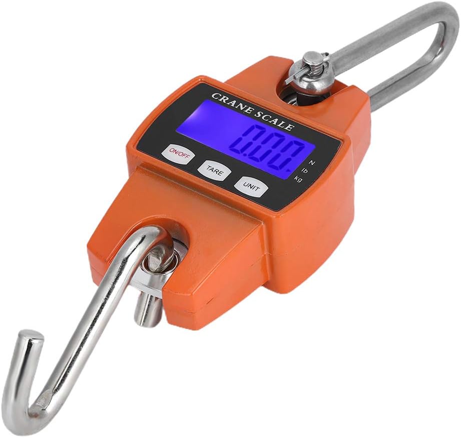 Tyenaza Hanging Scales, 300KG Industrial Crane Scale LCD Digital Electronic Hook Hanging Weight Scale for Large Luggage