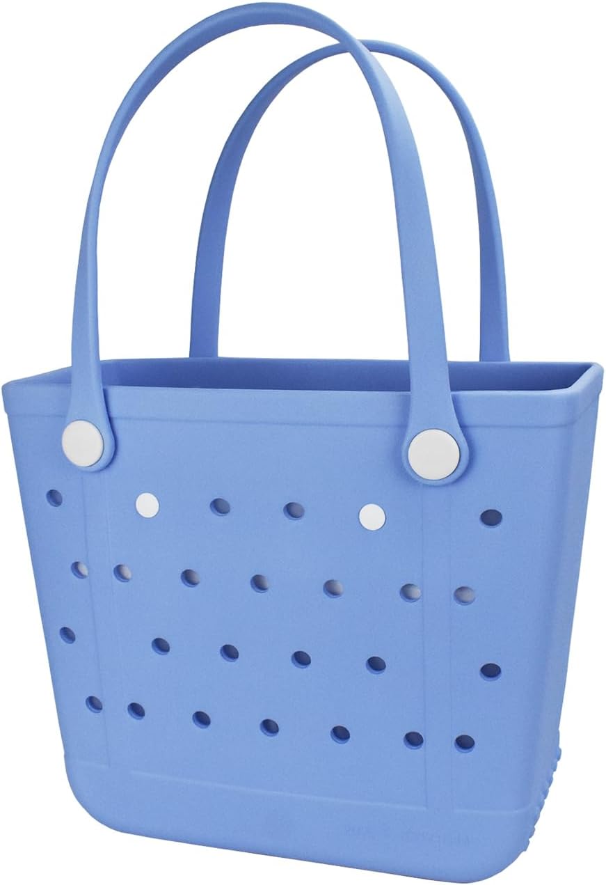 Rubber Beach Bag Tote Bag For Women Large Sandproof Travel Tote Bags For Beach Outdoor Sports